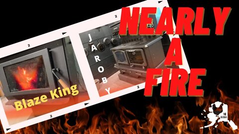 OUR STOVE PIPE NEARLY CAUGHT FIRE | Cleaning our Blaze King Wood Burning Stove & JA Roby Cookstove