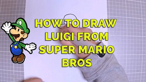 How to Draw Luigi from Super Mario for Kids