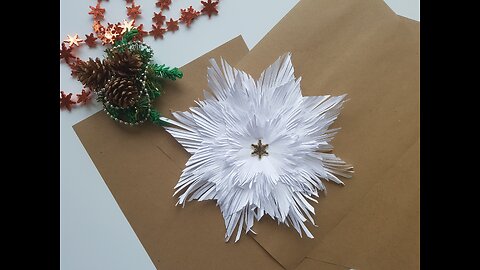 Easy Paper SnowFlake diy - Christmas Decorations