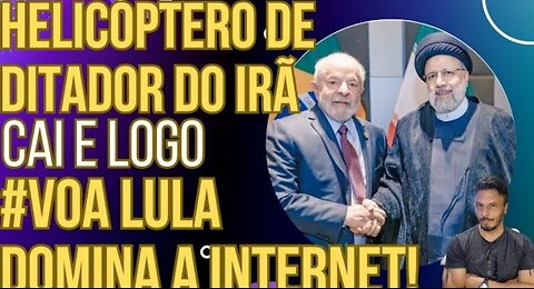 SEGURE O RISO: helicóptero do presidente do Irã cai e #VoaLula domina a internet!