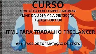 #curso #14 Tags de formatação de texto - HTML focado em trabalho freelancer