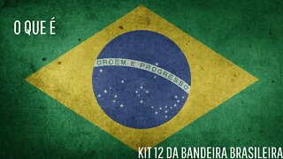 Kit 12 na Bandeira do Brasil