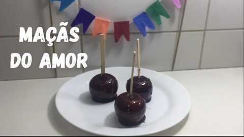 Maçã do amor - Receita Fácil e Reduzida pra fazer em casa - Arraiá da Mi - Especial Festa Junina !!