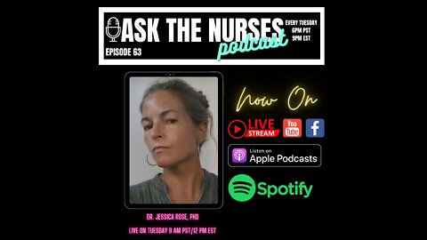 Ask The Nurses Podcast Episode 63 Jessica Rose PHD