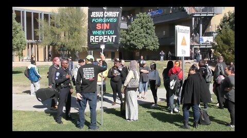 Demons influence Campus Police and UNLAWFULLY remove Christians