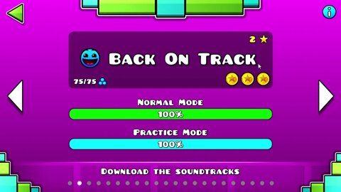 Geometry Dash - Back on Track All Coins!