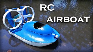 RC Airboat with a Water Cannon