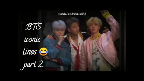 BTS iconic lines only Army know // try not to laugh 😂 part 2