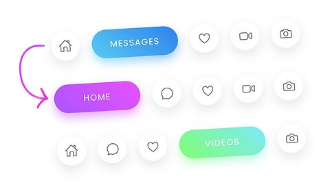 CSS Icon Hover Effects with Text And Gradient Drop Shadow