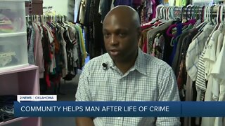 Community helps man after life of crime