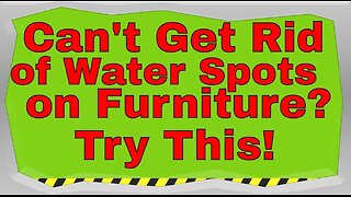 How to clean water spots - | Do This to Clean Them All Away #cleaning #diy