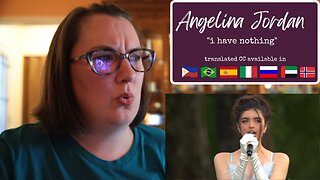 Angelina Jordan | "I Have Nothing" (live) [Reaction]