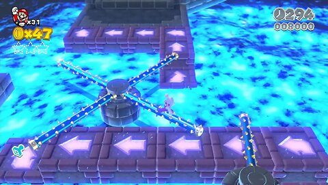 Super Mario 3D World (Wii U) | World Castle-4 Boiling Blue Bully Bell | Episode 53