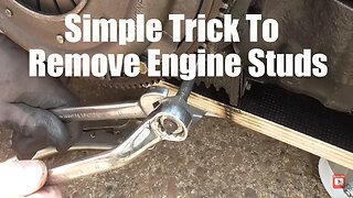 Simple Trick For Removing Engine Studs etc Lock 2 Nuts Together Tool Hack To Remove Studs Easily