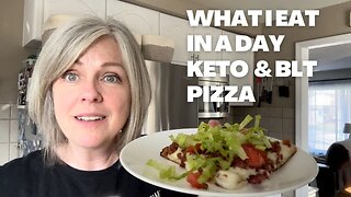 What I Eat In A Day On Ketogenic Diet With BLT Pizza Recipe