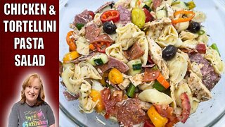 ITALIAN PASTA SALAD with TORTELLINI and HOMEMADE Italian Dressing | Perfect Summer Salad