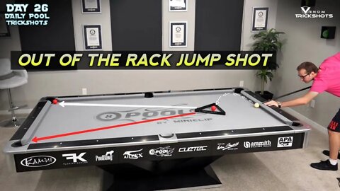 DAILY Pool Trick Shot - DAY 26 - Out of The Rack Jump Shot - Venom Trickshots