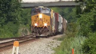 CSX L321 Local Manifest Mixed Freight Train from Creston, Ohio July 30, 2023