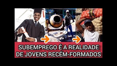 Subemprego é a realidade de Jovens Recém-Formados em Curso Superior (Faculdade)