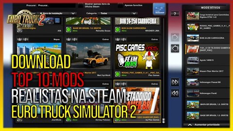 TOP 9 MODS Realistas Para ETS2 na STEAM