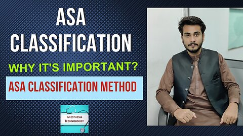 ASA Classification System by Anesthesia Technologist || What is ASA 5 classification? in Urdu Hindi