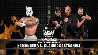 AEW Rampage Claudio Castagnoli vs Komander for the Ring of Honor Championship