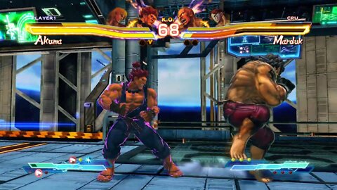 Street Fighter X Tekken: Ken (Alternate Costume) & Akuma vs Vega & Marduk - 1440p No Commentary