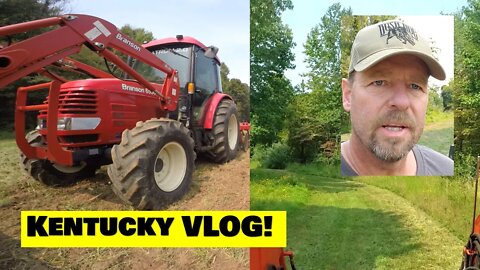 Kentucky FARM VLOG hunting land update, fall food plots, tractor work, trail cams & more!