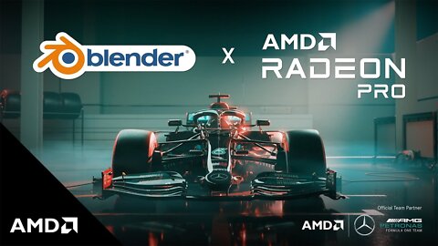 AMD Radeon PRO x Blender || Mercedes AMG Petronas F1 Team 8 x F1 Champions of the World || AMD 2022