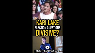 Election Questions Divisive? Kari Lakes Answers Masterfully #shorts