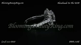 BBR 728E Engagement Ring By BloomingBeautyRing.com