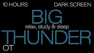 FALL ASLEEP FAST | Rain & Thunder Sounds for Insomnia Symptoms & Sleeping Disorders | Dark Screen