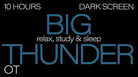 FALL ASLEEP FAST | Rain & Thunder Sounds for Insomnia Symptoms & Sleeping Disorders | Dark Screen