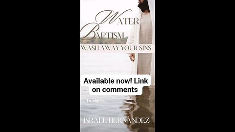 Book Water Baptism Wash Away your Sins