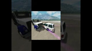 Police vs Truck #001 #shorts #beamng