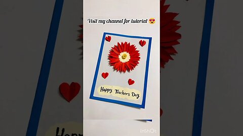 Teacher's day cards #teachersdaycard #teachersday #viral #ytshorts #shortvideo #diy