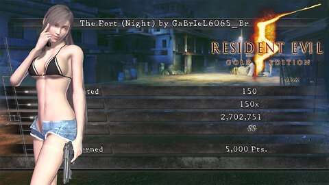Resident Evil 5: Gold Edition - Mercenaries Stage Mod - The Port Night w/Rias - 4K HD