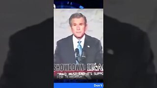 Bush repeatedly stressed terror