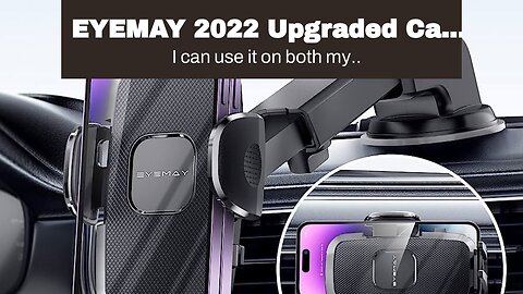 EYEMAY 2022 Upgraded Car Phone Holder Mount - [ Bumpy Roads Friendly ] Phone Mount for Car Dash...