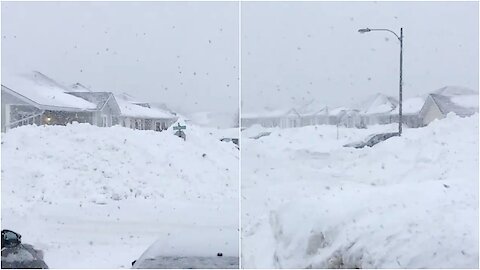Neighborhood in St John's Still Buried Days After Blizzard