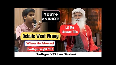 Angry young man abused Sadhguru