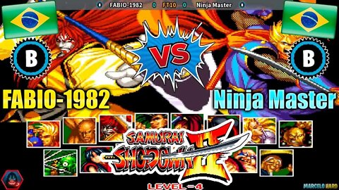 Samurai Shodown II (FABIO-1982 Vs. Ninja Master) [Brazil Vs. Brazil]