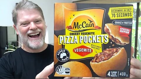McCain Vegemite Cheese Pizza Pockets Taste Test!