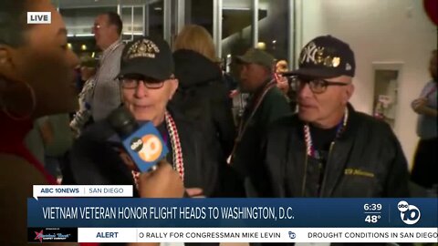 Honor Flight flies Vietnam veterans to Washington D.C.