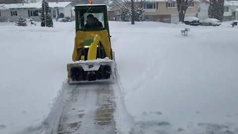 1978 John Deere 214 Snowblowing - January 2020