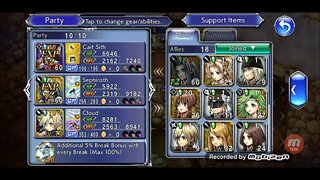 Burrow of the Phoenix Hard mode pt 2 / Final Fantasy: Dissidia Opera Omnia