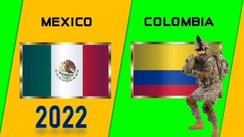 México VS Colombia 🇲🇽 Ejército 2022🇨🇴 Comparación poderío militar Mexico