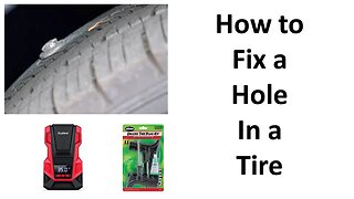 How to Fix a Hole in a Tire, or Slow Leak