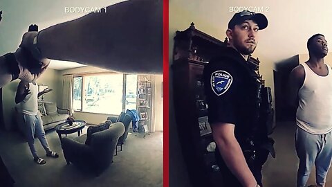 SUSPECT SUES: "Come Out with Your Hands Up"..."Sorry to Ruffle Your Feathers" Double Body-Cam Sync