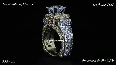 BBR-557-1 Diamond Engagement Ring By BloomingBeautyRing.com